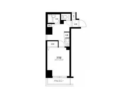 パークウェル芝公園(1K/5階)の間取り写真