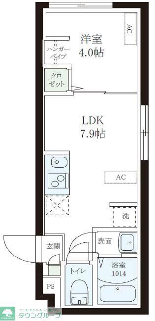 レピュア本郷レジデンス(1LDK/3階)の間取り写真