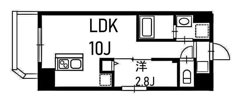 リヴシティ横濱末吉町弐番館(1LDK/4階)の間取り写真