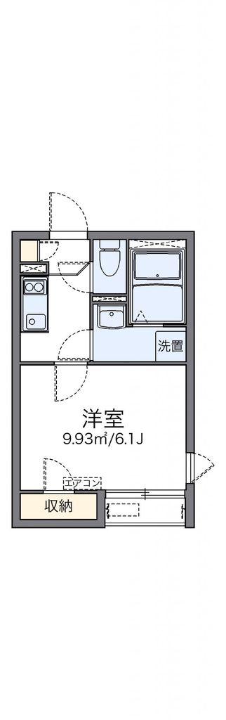 レオネクストいずみ(1K/1階)の間取り写真
