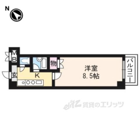 アートプラザ野路(1K/3階)の間取り写真