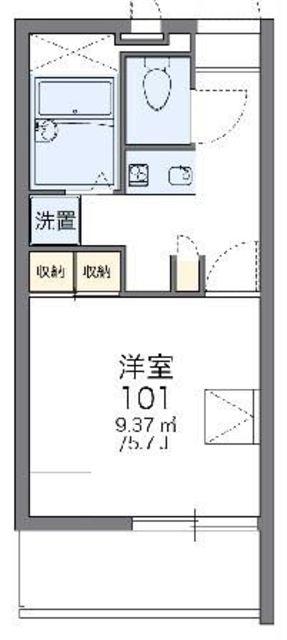 レオパレスウィングトダパーク(1K/3階)の間取り写真