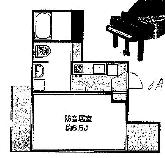 FREUDE(1K/2階)の間取り写真