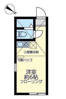 ユナイト日ノ出町パトリアージュの杜(ワンルーム/2階)の間取り写真