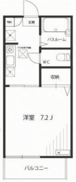 アクシーズ東大宮(1K/1階)の間取り写真