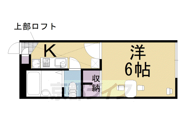 レオパレス曽我部(1K/1階)の間取り写真