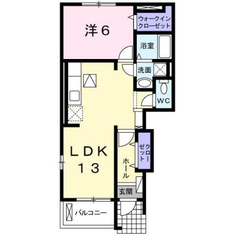 アルフィーネ(1LDK/1階)の間取り写真