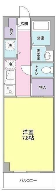 CASA IMUTA(1K/2階)の間取り写真