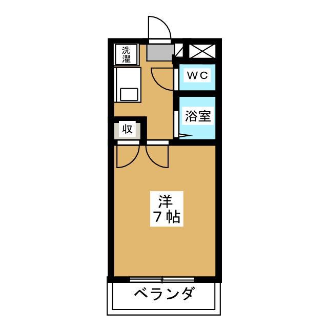 トーン・クラスター学園(1K/3階)の間取り写真