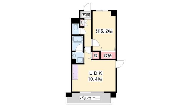 ハウオリ・ハレ(1LDK/3階)の間取り写真