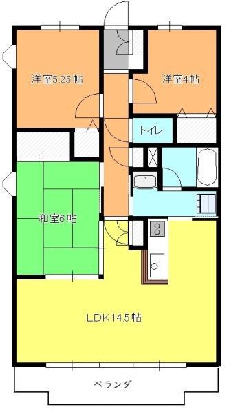 クレストメゾン(3LDK/3階)の間取り写真