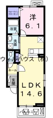 サニーハウス緑(1LDK/3階)の間取り写真