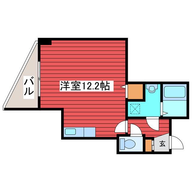 スカイアヴェニュー広和NO15(ワンルーム/10階)の間取り写真