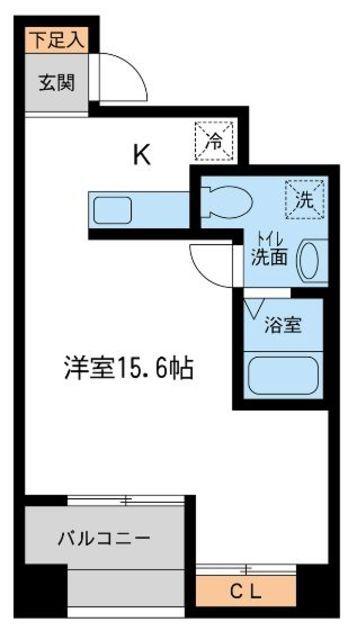 RJRプレシア新横浜(ワンルーム/3階)の間取り写真