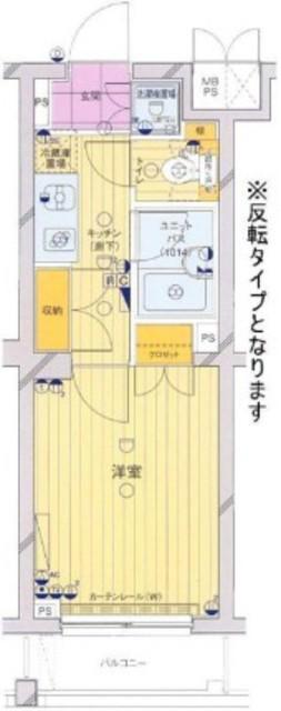 ルーブル早稲田弐番館(1K/1階)の間取り写真