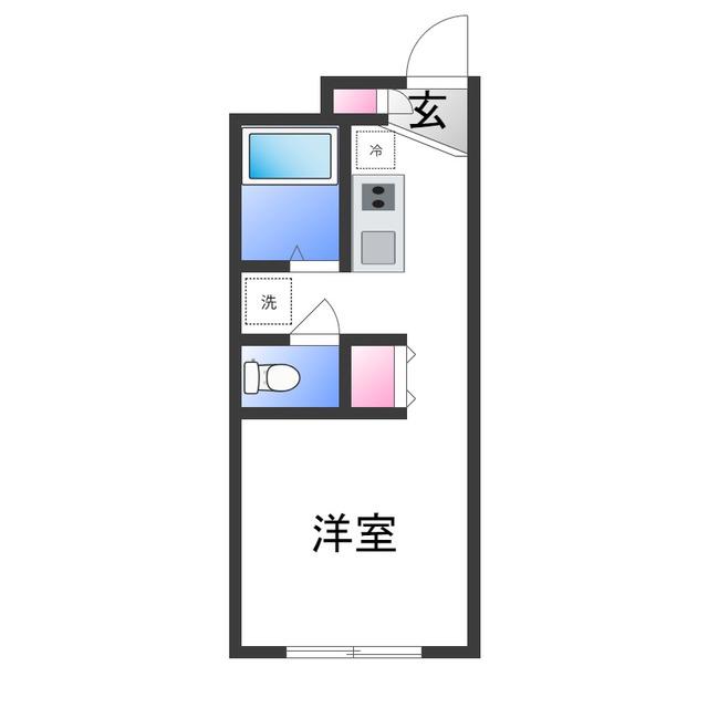 レオパレス友集日(1K/2階)の間取り写真