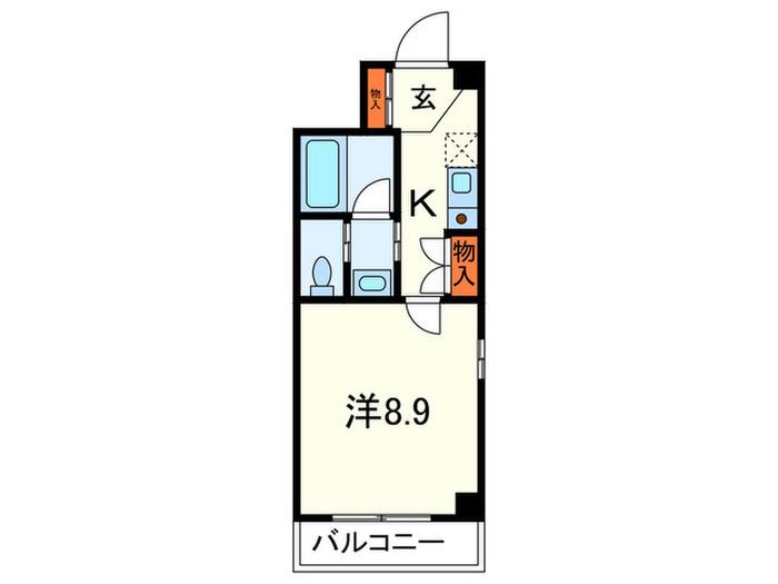 サテライト王子公園(1K/1階)の間取り写真