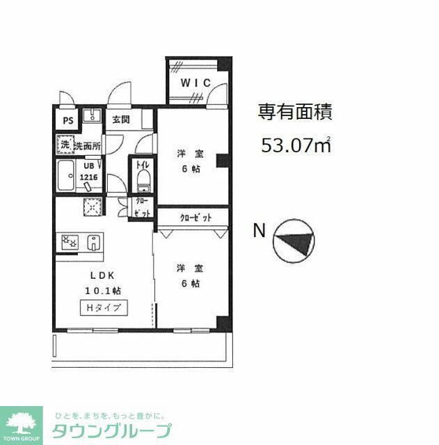 LE・ZINDE(2LDK/8階)の間取り写真