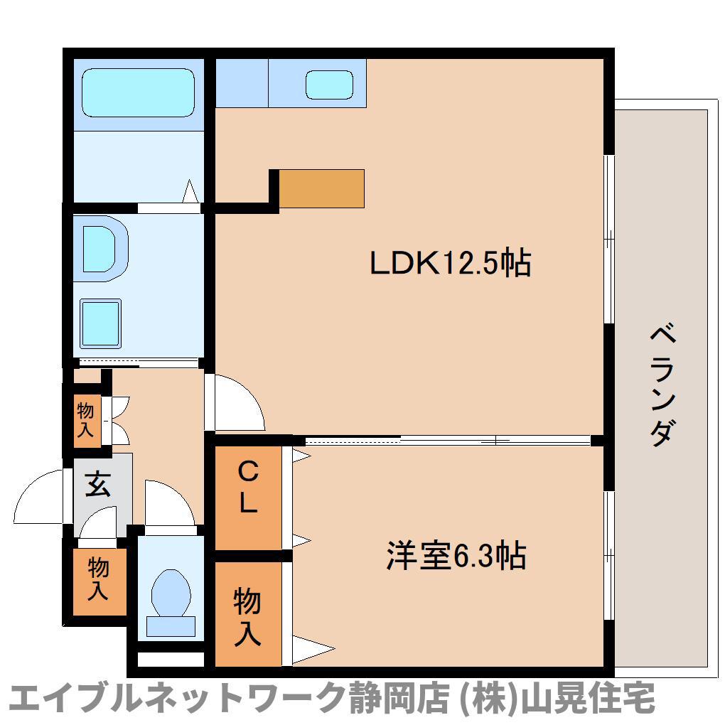 グランストーク大岩(1LDK/3階)の間取り写真