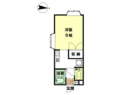 メゾンド・サライ(1K/1階)の間取り写真