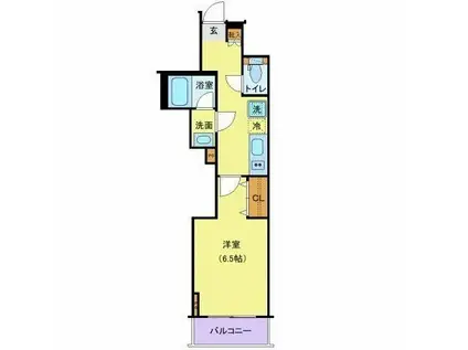 ジェノヴィア御徒町スカイガーデン(1K/10階)の間取り写真