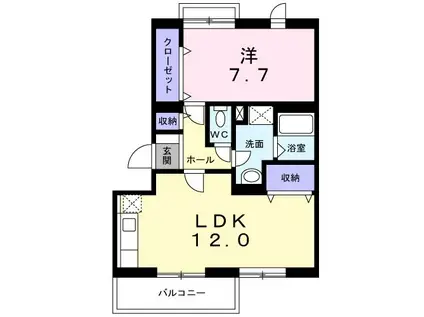 FMレジデンス(1LDK/3階)の間取り写真