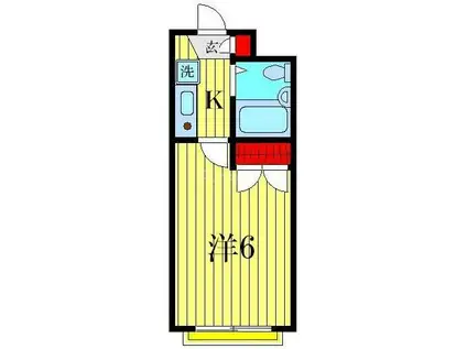 サニーハイム(1K/3階)の間取り写真
