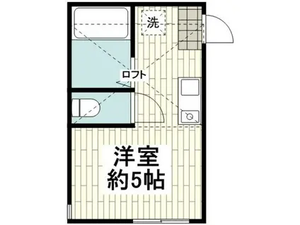 G・Aヒルズ弥生台(ワンルーム/2階)の間取り写真