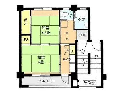 汐見台第1 3301(2K/5階)の間取り写真