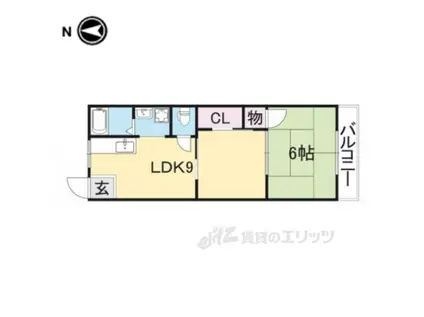 サルベージ・ヤード(1LDK/2階)の間取り写真