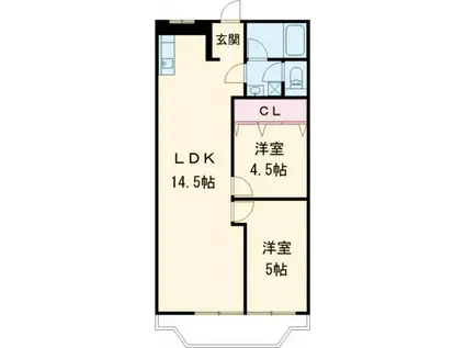 フィレンツェ弥富第一(2LDK/7階)の間取り写真