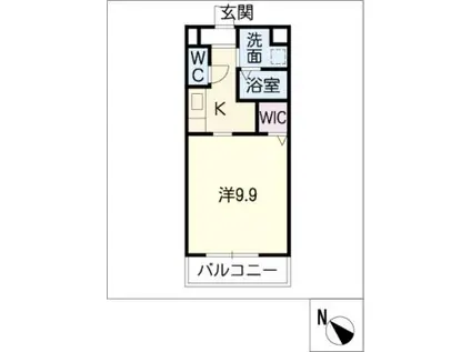 サープラスワン豊隆(1K/1階)の間取り写真