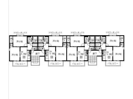 セジュールベルテ(2DK/1階)の間取り写真