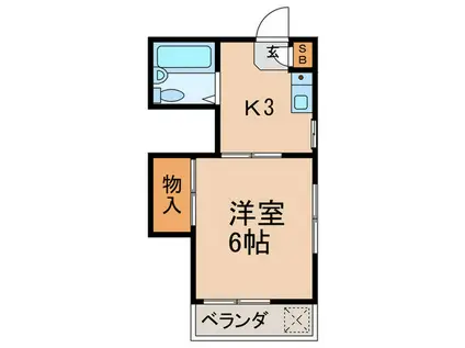 Yレジデンス(1K/4階)の間取り写真