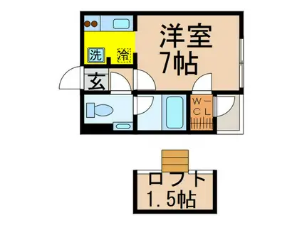 FONTE SALA AMPIO(ワンルーム/3階)の間取り写真