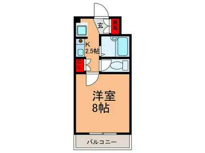 JJ21マンション(1K/1階)の間取り写真