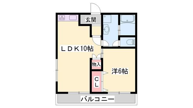 CRESTSAKURA(1LDK/2階)の間取り写真