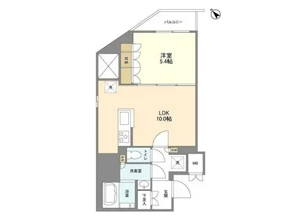 KURAMAE214(1LDK/7階)の間取り写真