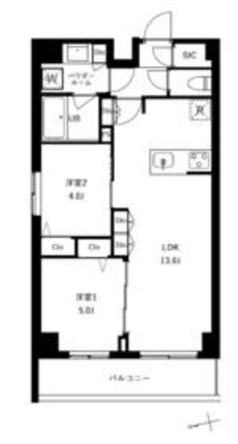 アーバンパーク船堀II(2LDK/3階)の間取り写真