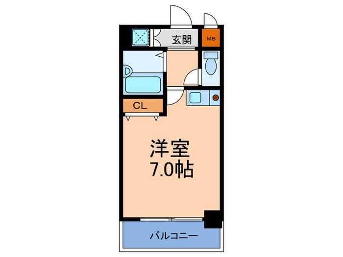 エスティーム大阪(ワンルーム/5階)の間取り写真