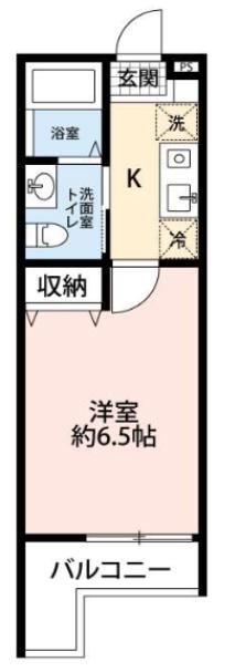 レガーロ新横浜(1K/1階)の間取り写真