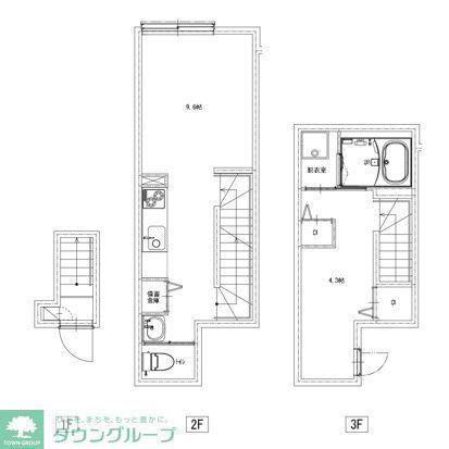 ソルナクレイシア荻窪III(1DK/2階)の間取り写真