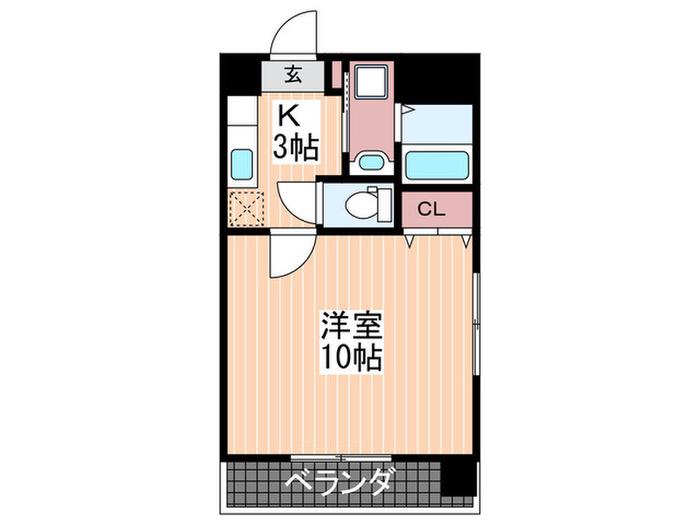 LUTELLA河原町(1K/7階)の間取り写真