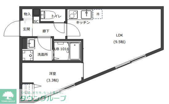 D-STYLE西巣鴨(1LDK/4階)の間取り写真