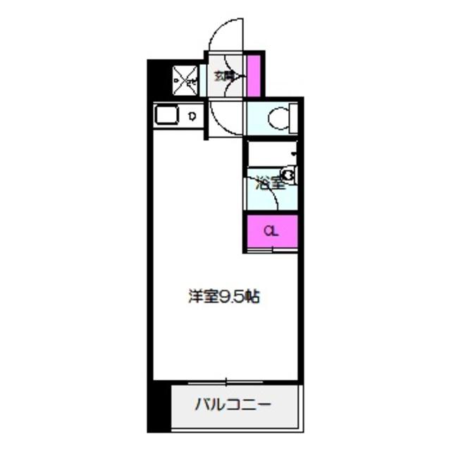 シャンテ深江橋(ワンルーム/2階)の間取り写真