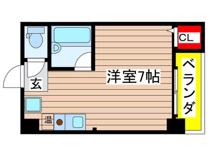 ジュリウエダ(ワンルーム/2階)の間取り写真