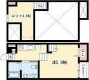 ASTERIA新守山(ワンルーム/1階)の間取り写真