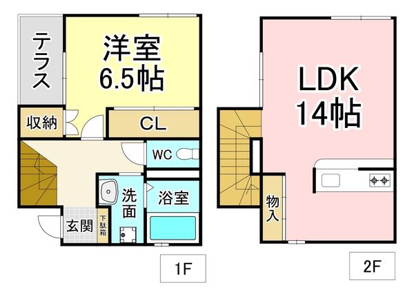 CASAMASA(1LDK/1階)の間取り写真