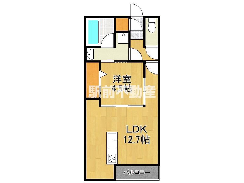 フォーティスMGH(1LDK/3階)の間取り写真