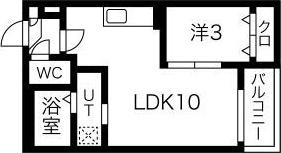 JACK NARUHAMAI(1LDK/1階)の間取り写真